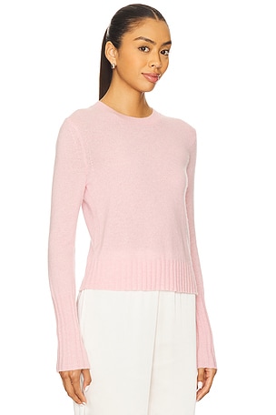 Guest In Residence Shrunken Crew Sweater in Pink. Size XS. Also