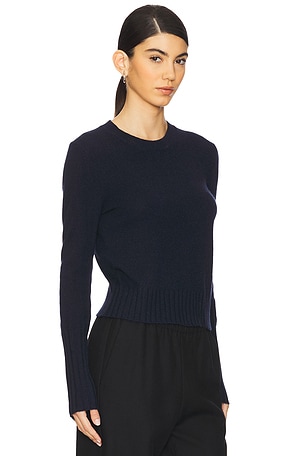 Guest In Residence Shrunken Crew Sweater in Navy. Size XS. Also