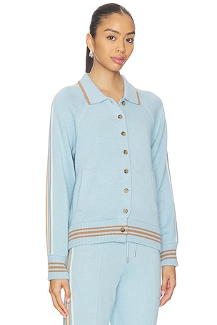 Guest In Residence Varsity Jacket in Baby Blue. Size XS. Also