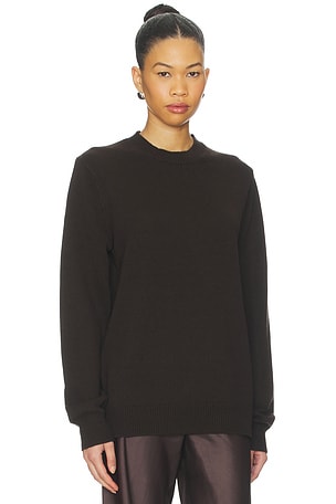 Guest In Residence All Day Crew Sweater in Brown