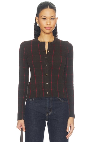 Jane Checker Cardigan Guest In Residence