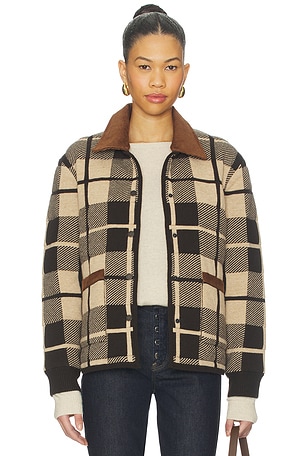 Quilted Plaid Liner Jacket Guest In Residence