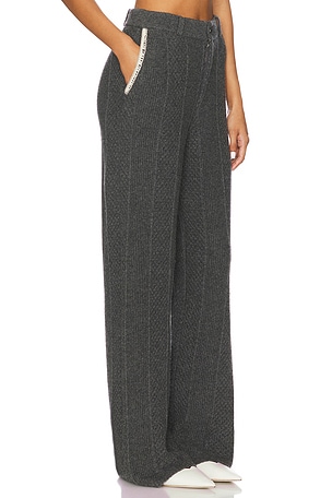 Guest In Residence Tailored Cable Trouser in Charcoal