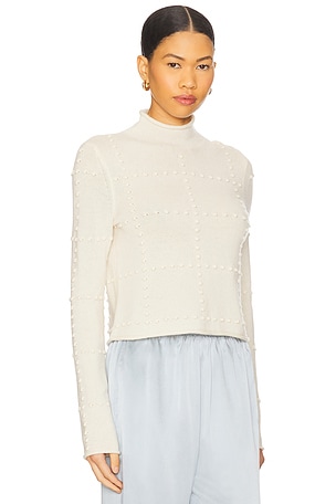 Guest In Residence Popcorn Top in Cream