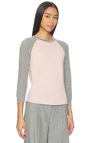 Guest In Residence Baseball Tee in Pink