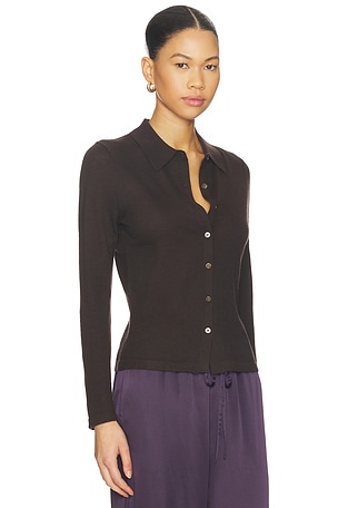 Guest In Residence Ella Shirt in Brown. Size XS. Also