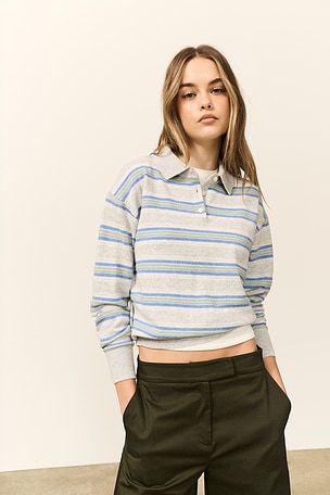 Collegiate Stripe Polo Guest In Residence