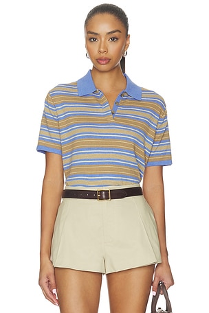 Short Sleeve Stripe Rugby Tee Guest In Residence