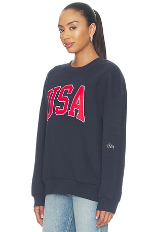 Hype and Vice Offside Crewneck Sweatshirt in Navy