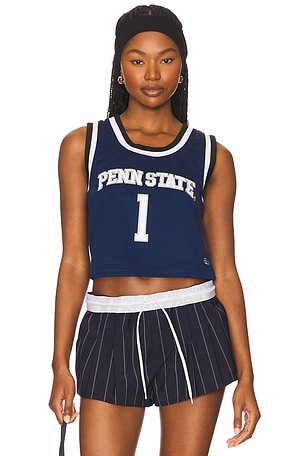 Penn State Cropped Basketball Jersey Top Hype and Vice