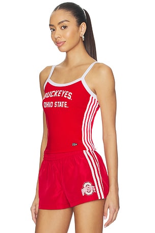 Hype and Vice Ohio State University Sideline Stripes Tank Top in Red