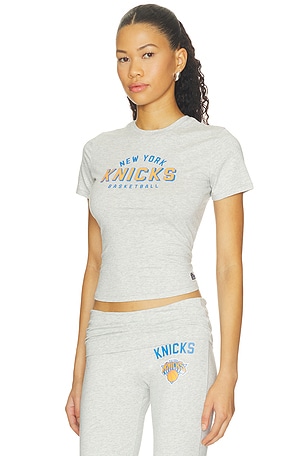 Hype and Vice Knicks Cotton Jersey T-shirt in Grey