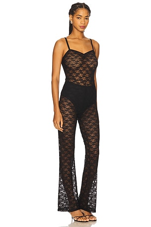 Hanky Panky x Lexi Wood Lucy Unitard in Black