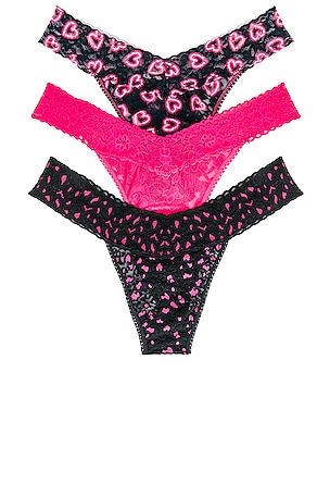 Valentine's Day 3-Pack Original Rise Thongs Hanky Panky