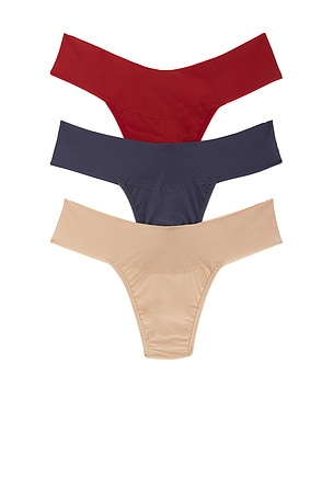 Breathesoft Natural Rise Thong 3 PackHanky Panky$48