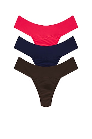 3 Natural Rise Thongs Hanky Panky