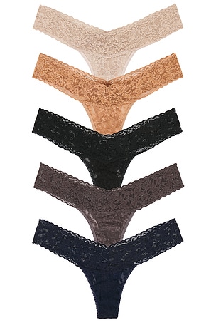 Signature Lace Low Rise 5 Pack Hanky Panky
