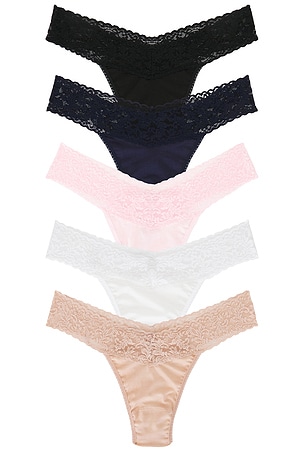 Supima? Cotton Organic Thong 5 Pack Hanky Panky