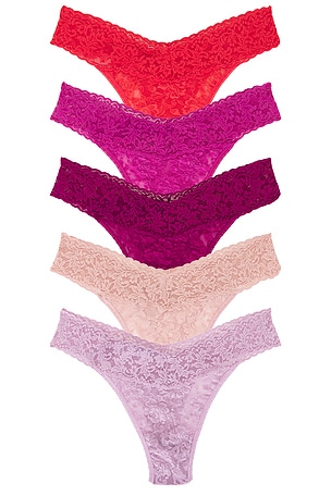 Original Rise Thong 5 Pack Hanky Panky