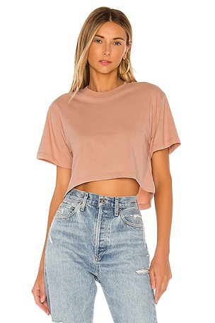 x karla The Crop Tee in Pink | REVOLVE