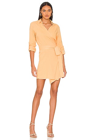 MONROW Linen Mini Dress in Sand | REVOLVE MONROW Linen Mini Dress in Sand | REVOLVE