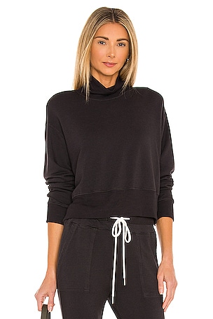 Black slouchy sweatshirt on sale