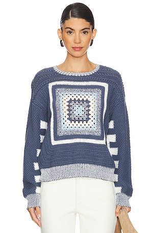 JERSEY CROCHET PULLOVER MONROW