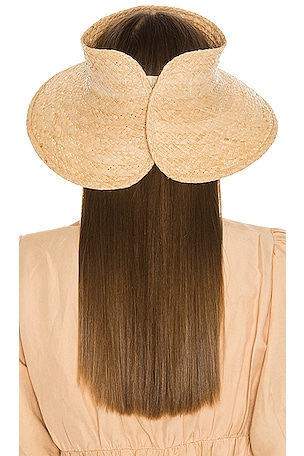 Hat Attack Roll Up Travel Visor in Tan