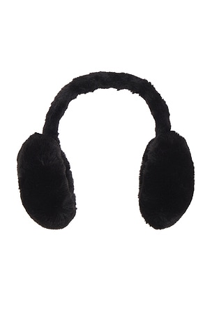 Hat Attack Faux Fur Earmuff in Black