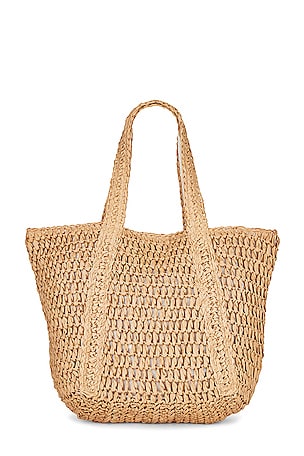 Hat Attack Bora Slouchy Tote in Tan