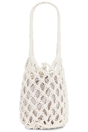 Hat Attack Elodie Fisherman Bag in White