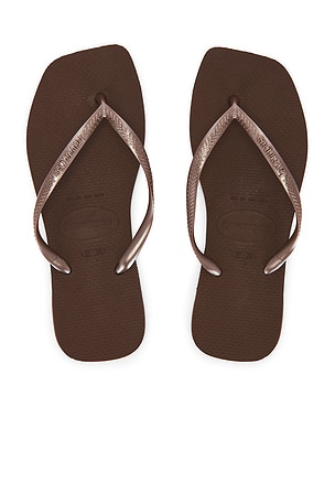 Havaianas Slim Square Sandal in Chocolate