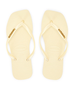 Slim Square Logo Metallic Sandal Havaianas