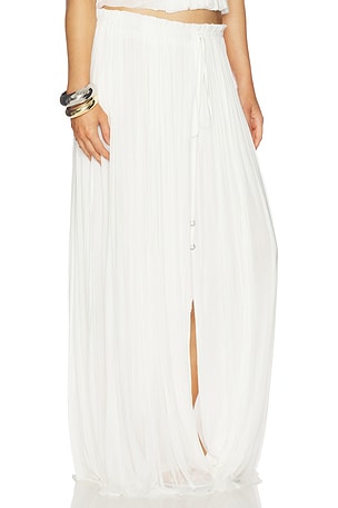 HANNE BLOCH Silk Tulle Skirt in Ivory