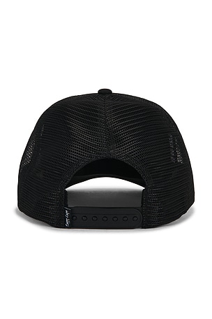 Happy Caps Smile For A While Trucker Hat in Black