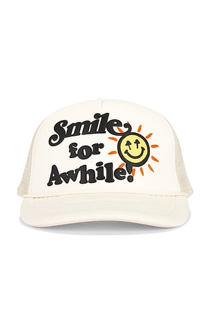 Smile For A While Trucker Hat Happy Caps