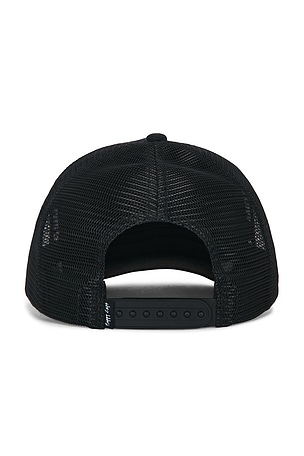 Happy Caps Leather Studded Script Meshback