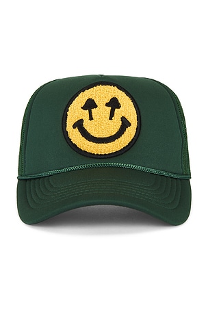 Double Blind Trucker Hat Happy Caps