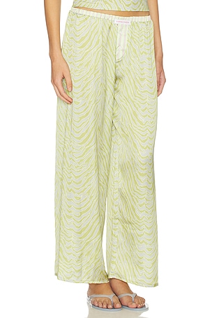 HAND OVER Sandro Pant in Green,Pink