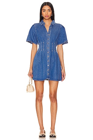 Paige Dress Calie Denim Chambray Wrap Dress Blue Size XS NWT | eBay