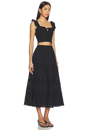 Heartloom vestido dionne en color negro