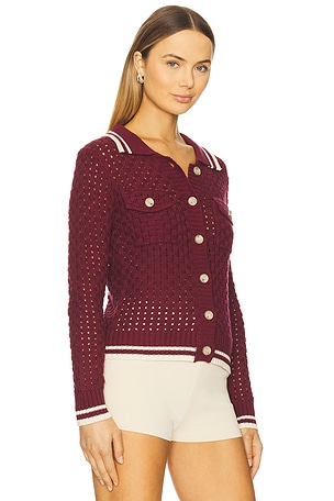 HEARTLOOM Posey Cardi in Burgundy