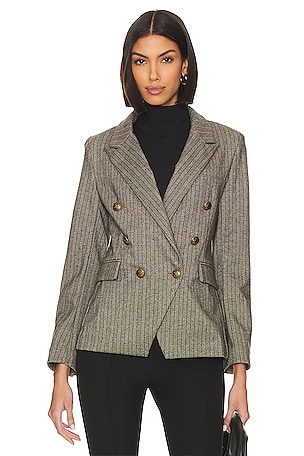 Ronny Kobo Annabelle Jacket in Taupe Multi