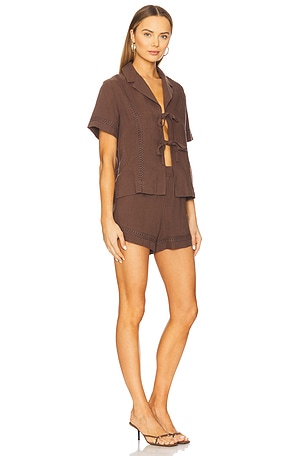 HEARTLOOM Lourdes Set in Chocolate