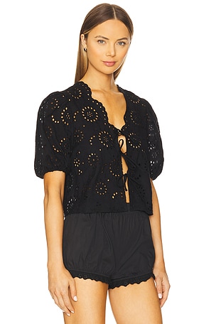 HEARTLOOM Roxana Top in Black