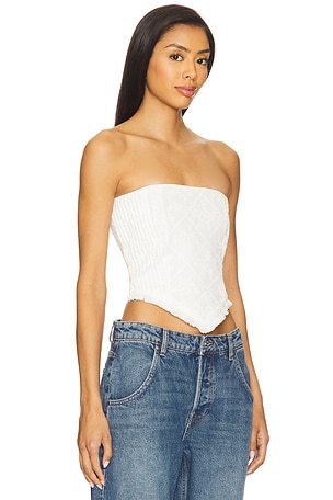 HEARTLOOM BUSTIER CARLA en Blanc