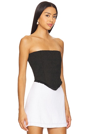 Heartloom top sen tirantes carla en color negro