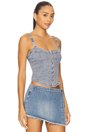 HEARTLOOM Diane Top in Blue