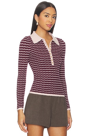 HEARTLOOM Mel Top in Burgundy