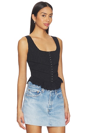 HEARTLOOM Christine Top in Black